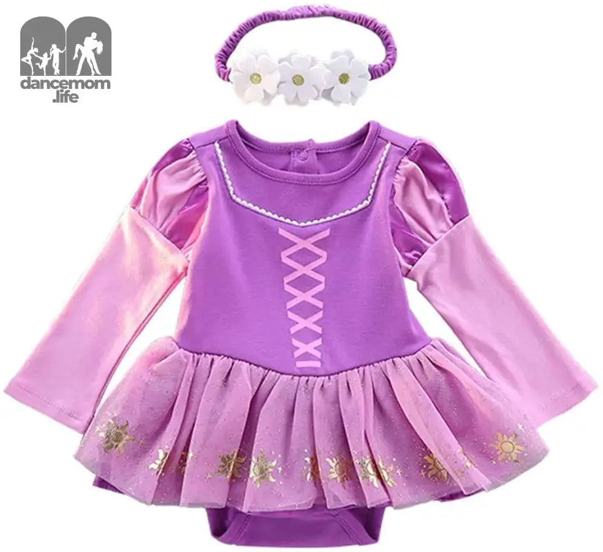 Toddler Baby Girls Princess Costume Halloween Tutu Dress up Bodysuit Christmas Romper