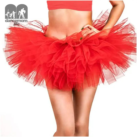 Tulle Tutu Skirts for Women Fluffy 5 Layered Ballet Tulle Dress Adult Teens Girls