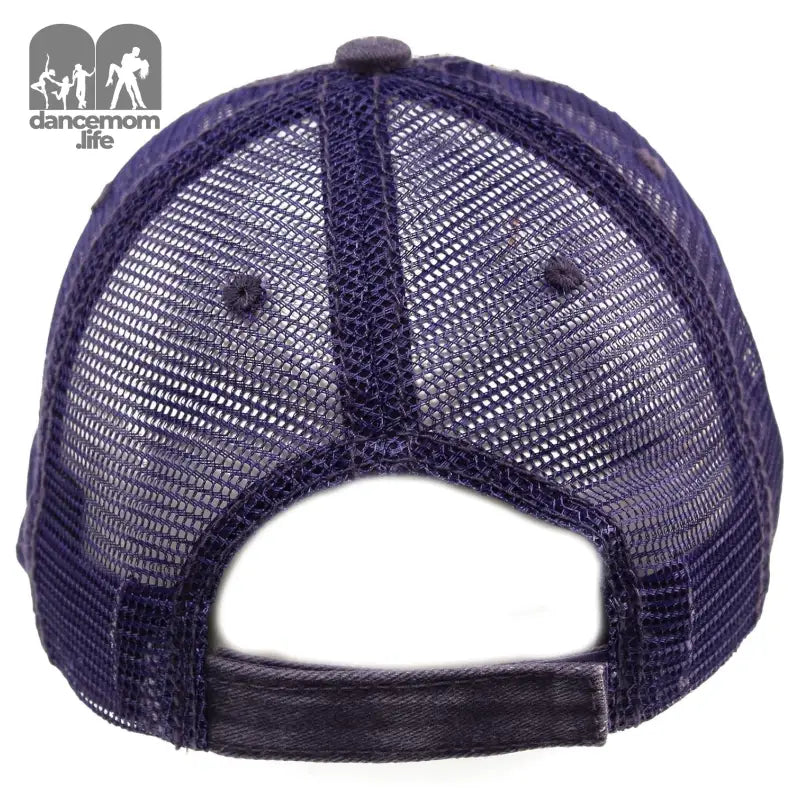 Unisex Distressed Low Profile Trucker Mesh Summer Baseball Sun Cap Hat Purple