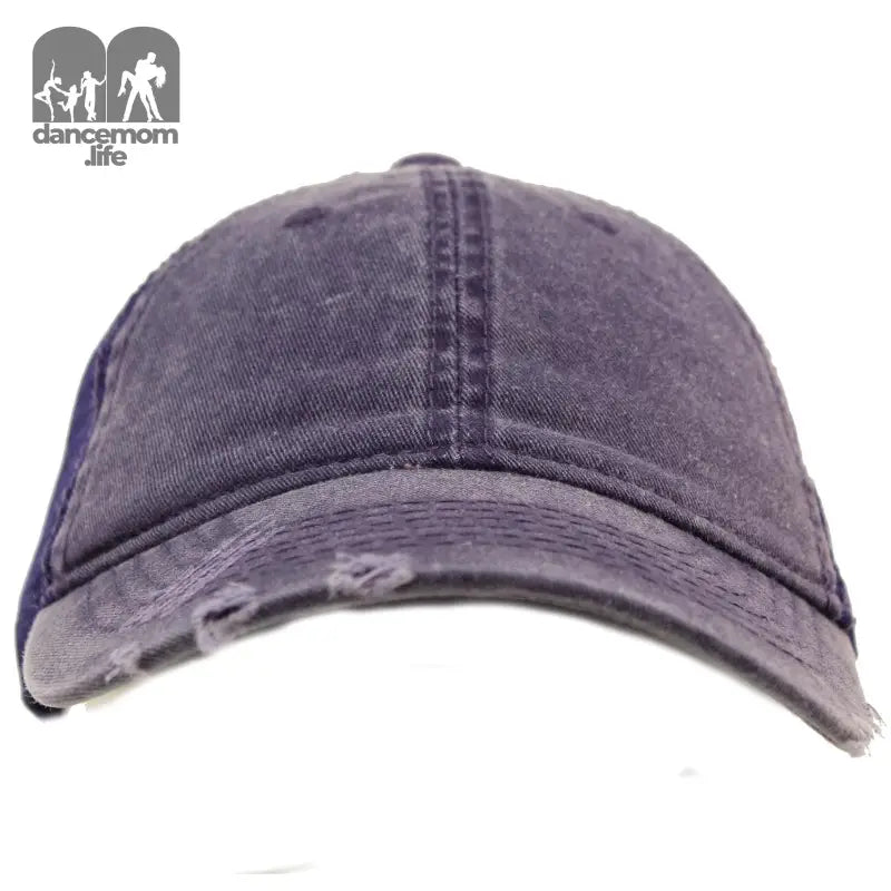 Unisex Distressed Low Profile Trucker Mesh Summer Baseball Sun Cap Hat Purple