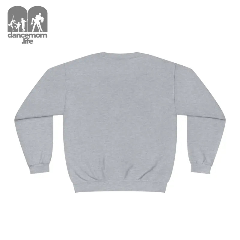 Plain gray crewneck sweatshirt.