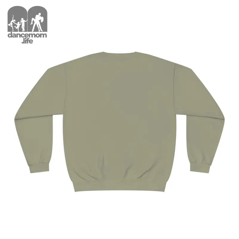 Plain sage green crewneck sweatshirt.