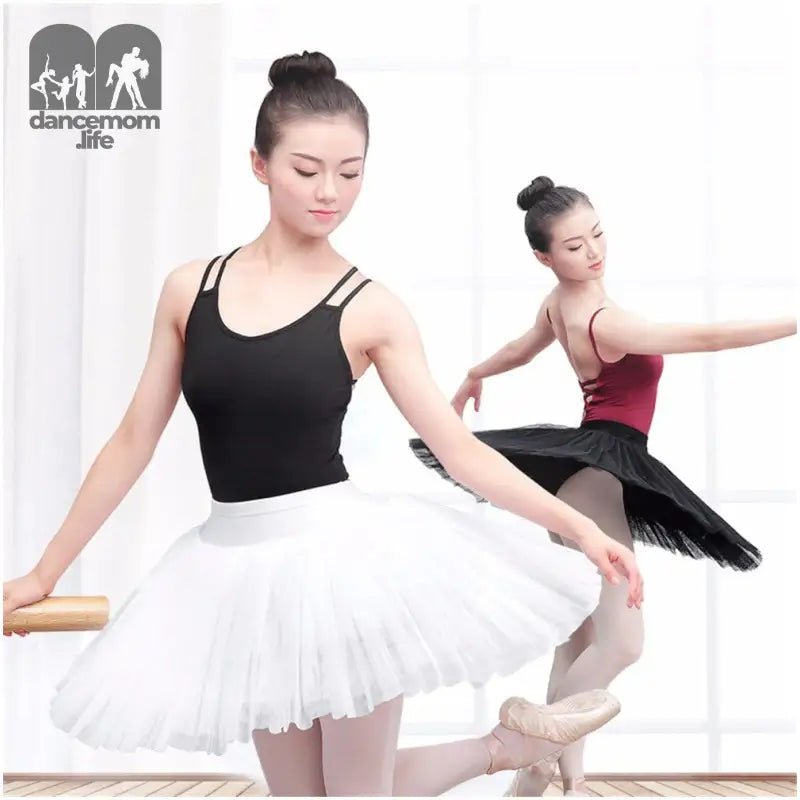 Women Professional Swan Ballet Tutu Skirt Hard Organdy Platter Performance Leotard Skirt