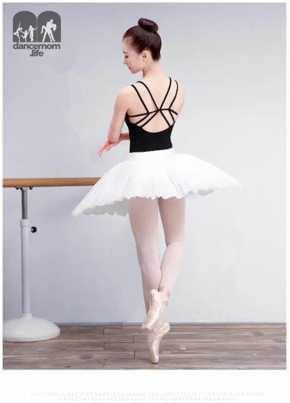 Women Professional Swan Ballet Tutu Skirt Hard Organdy Platter Performance Leotard Skirt