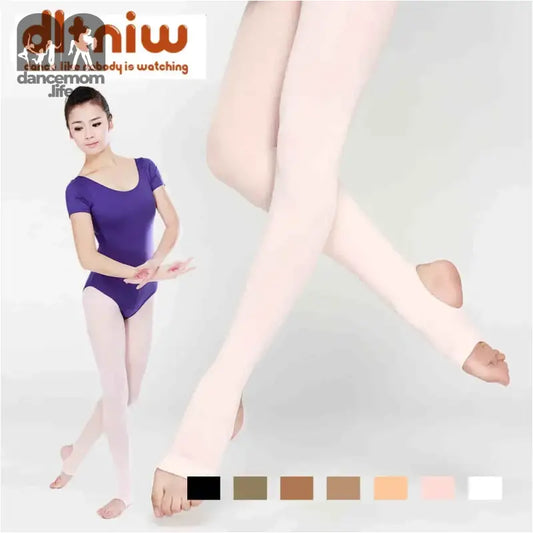 Ballet dance tights in various skin tone color options.