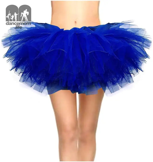 Women'S Mini Puffy Bubble 6-Layered Ballet Run Halloween Tutu Costume