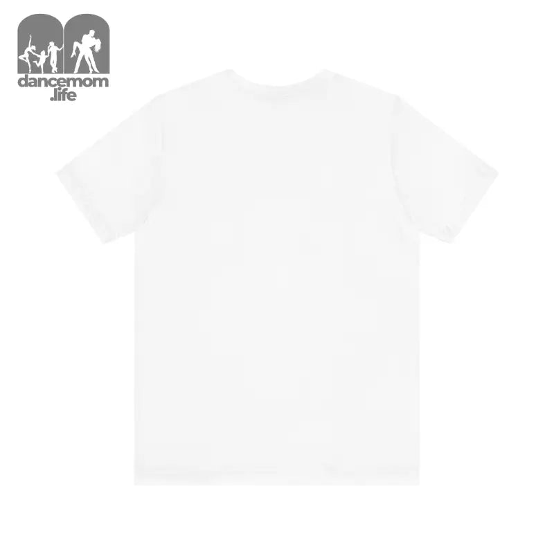 Plain white t-shirt with short sleeves.