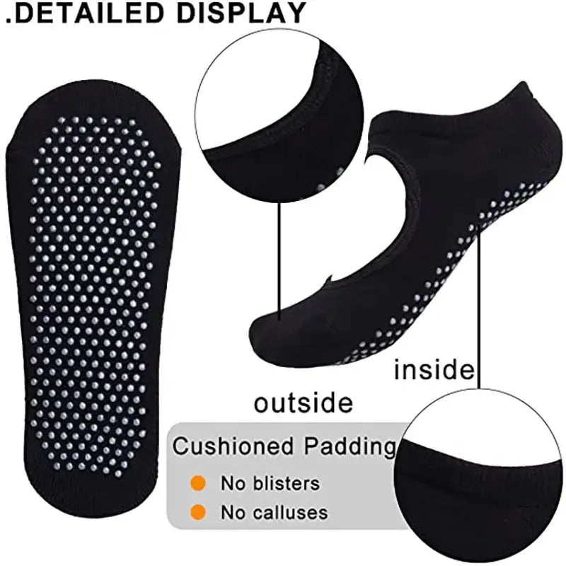 Black non-slip socks.